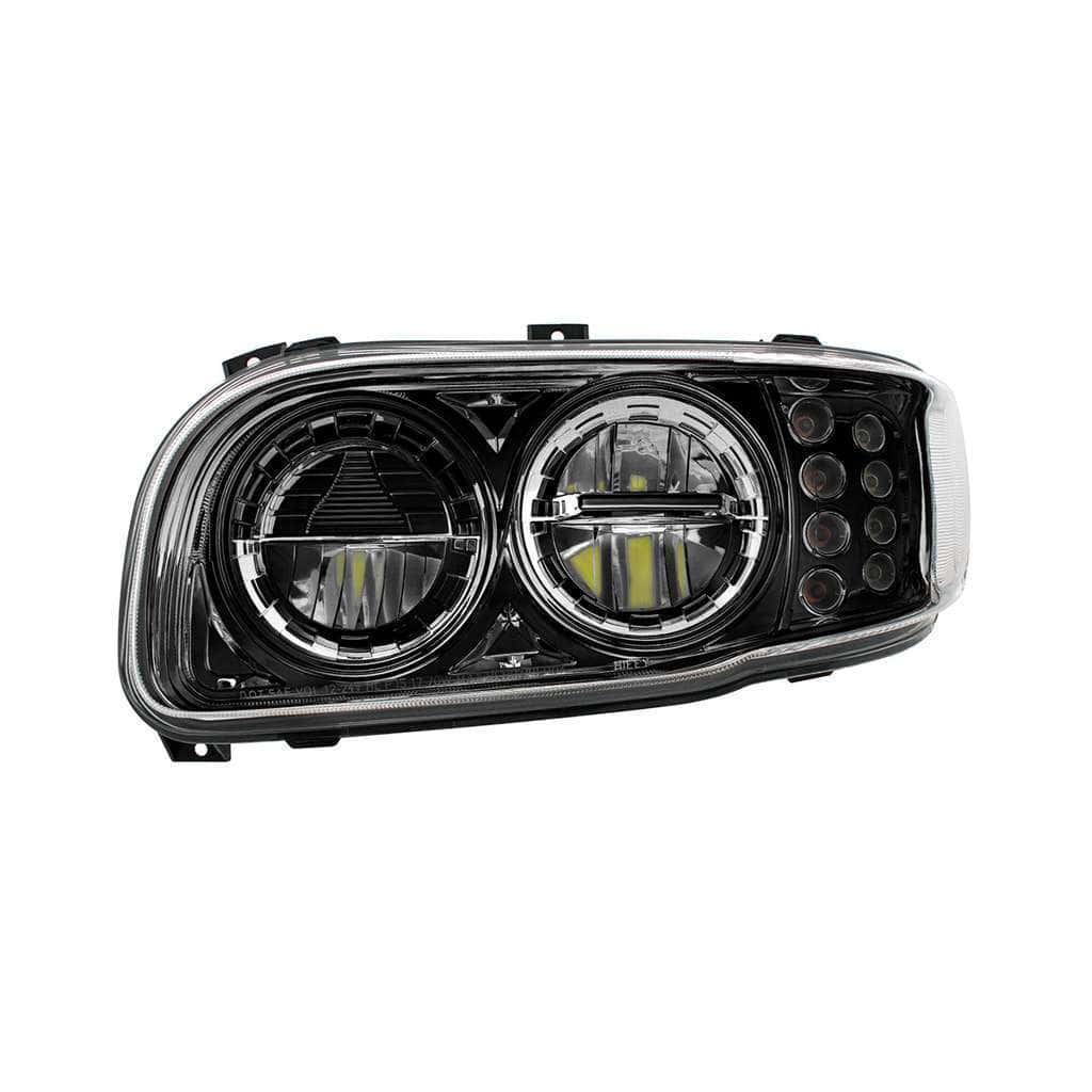 High Power LED Headlight With 8 LED Turn & 4 LED Position Light For 2008-2024 Peterbilt 389