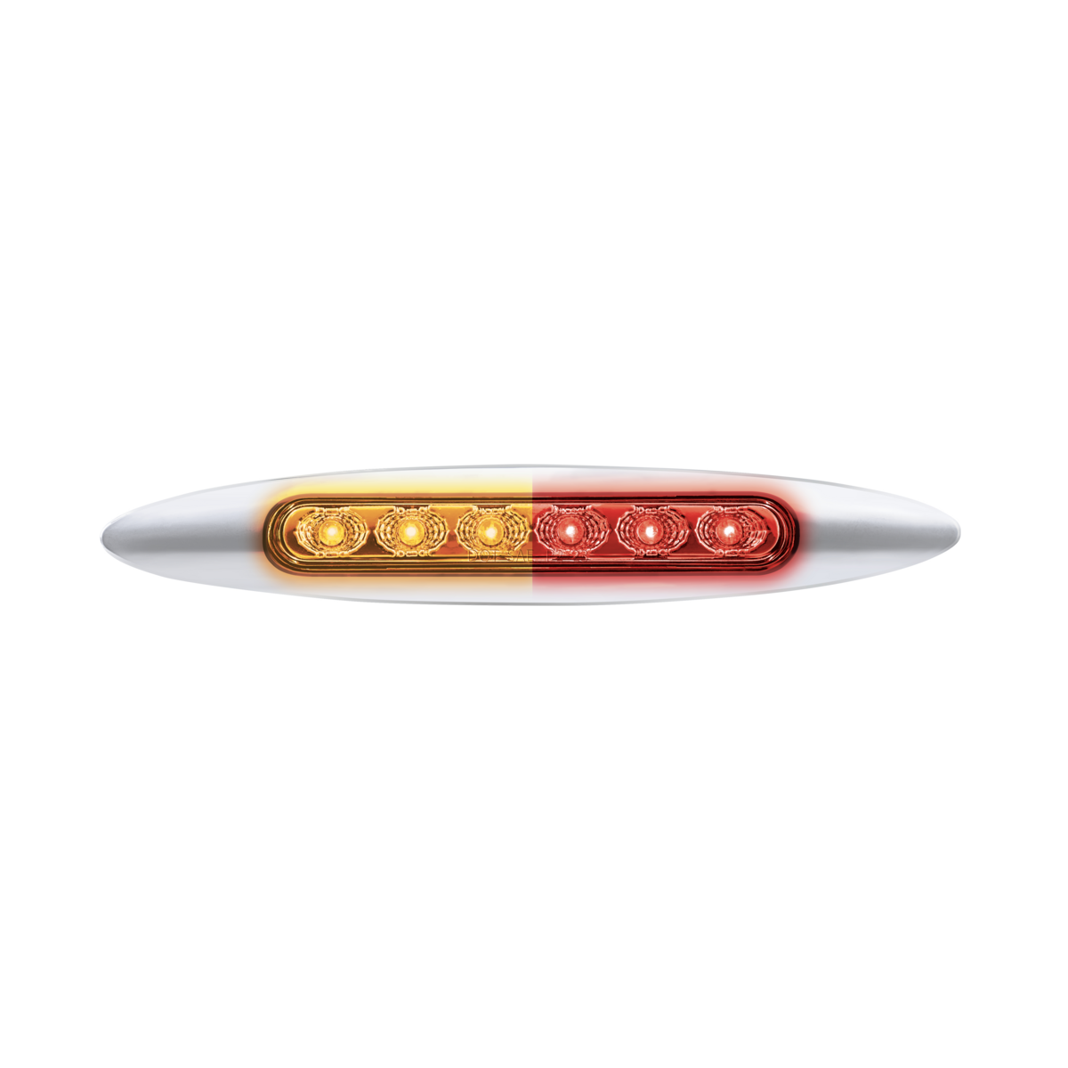 Double Fury 6 LED 6" Dual Function Marker Light With Chrome Bezel
