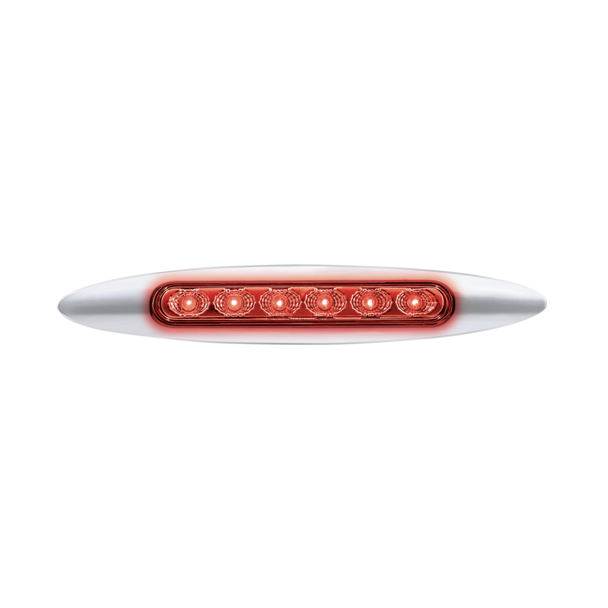 Double Fury 6 LED 6" Dual Function Marker Light With Chrome Bezel