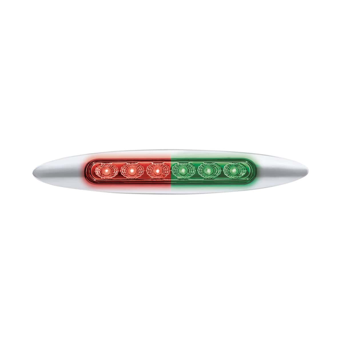 Double Fury 6 LED 6" Dual Function Marker Light With Chrome Bezel