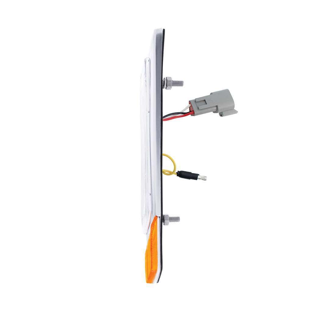 Double Fury 5 Led Fender Turn Signal Light For 2012-2021 Peterbilt 579-Amber &Amp; Blue Led 4 Double Fury 5 LED Fender Turn Signal Light For 2012-2021 Peterbilt 579