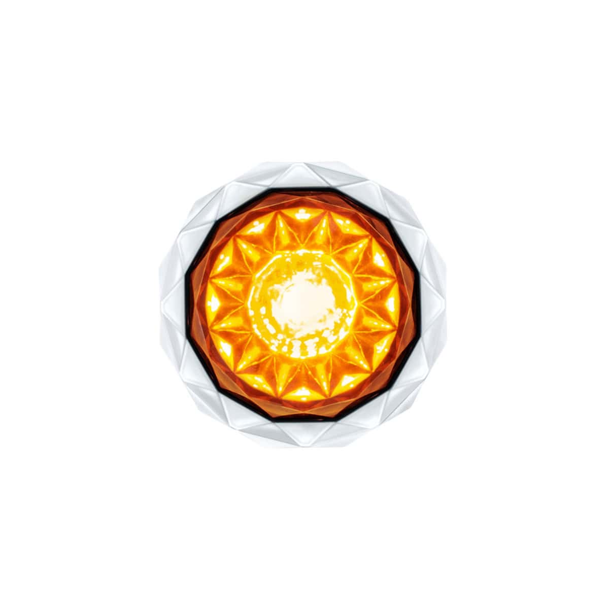 Double Fury 4 LED Dual Function Crystal Watermelon Light – Amber & Blue