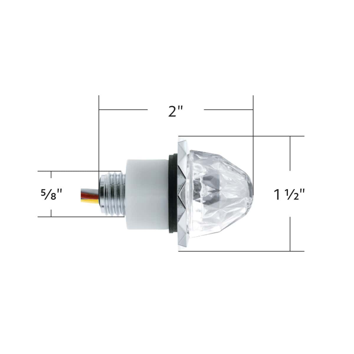 Double Fury 4 Led Dual Function Crystal Watermelon Light – Amber &Amp; Red 8 Double Fury 4 LED Dual Function Crystal Watermelon Light – Amber & Blue