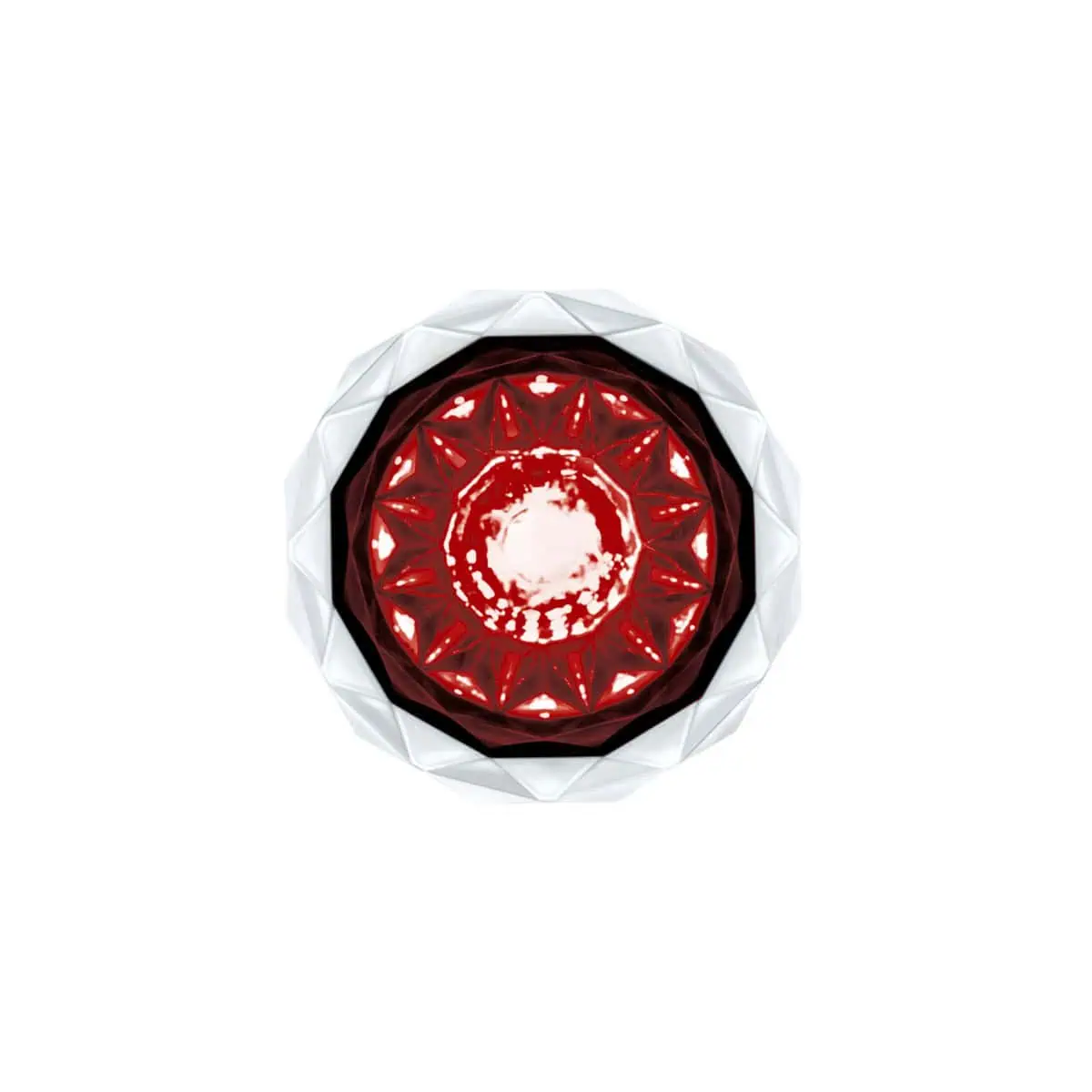 Double Fury 4 LED Dual Function Crystal Watermelon Light – Amber & Red
