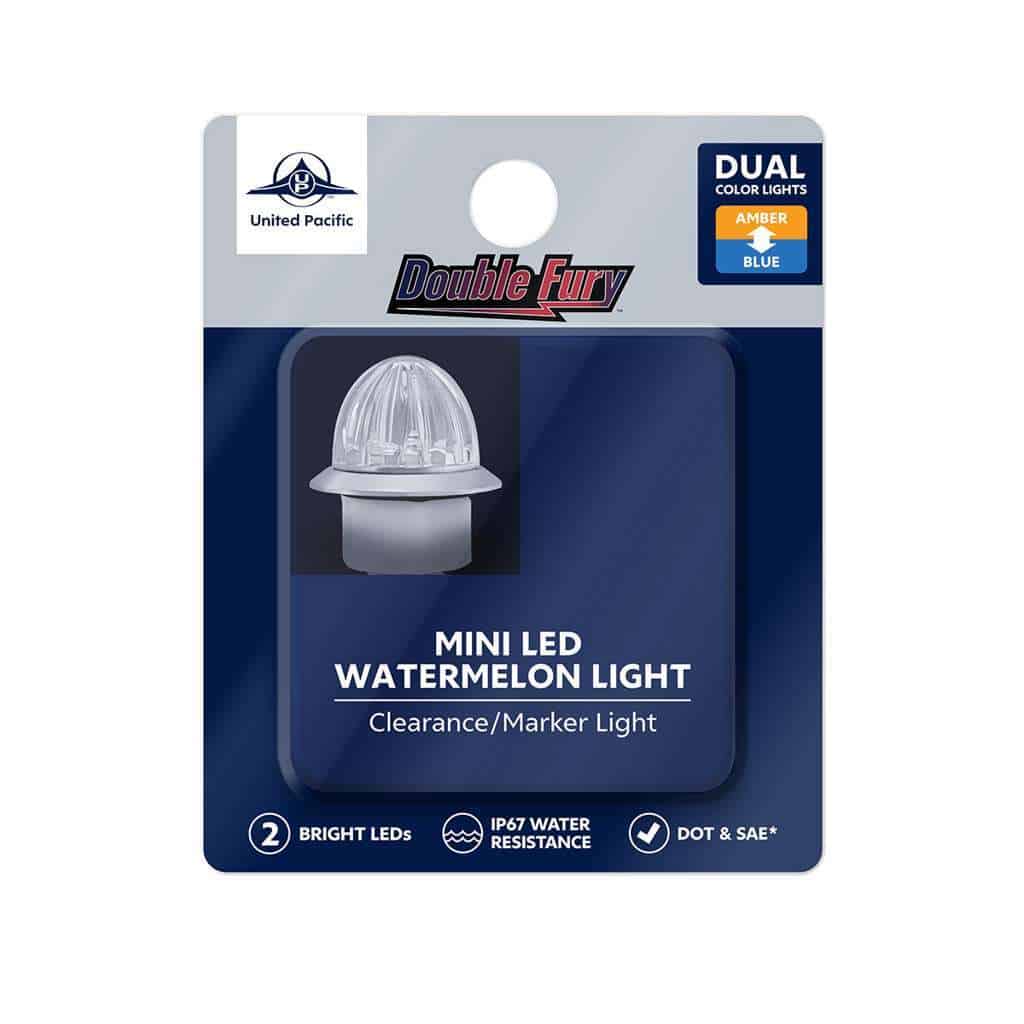 Double Fury 4 Led Dual Function Mini Watermelon Light – Amber &Amp; Blue 7 Amber/ Blue Double Fury Mini Watermelon Lights