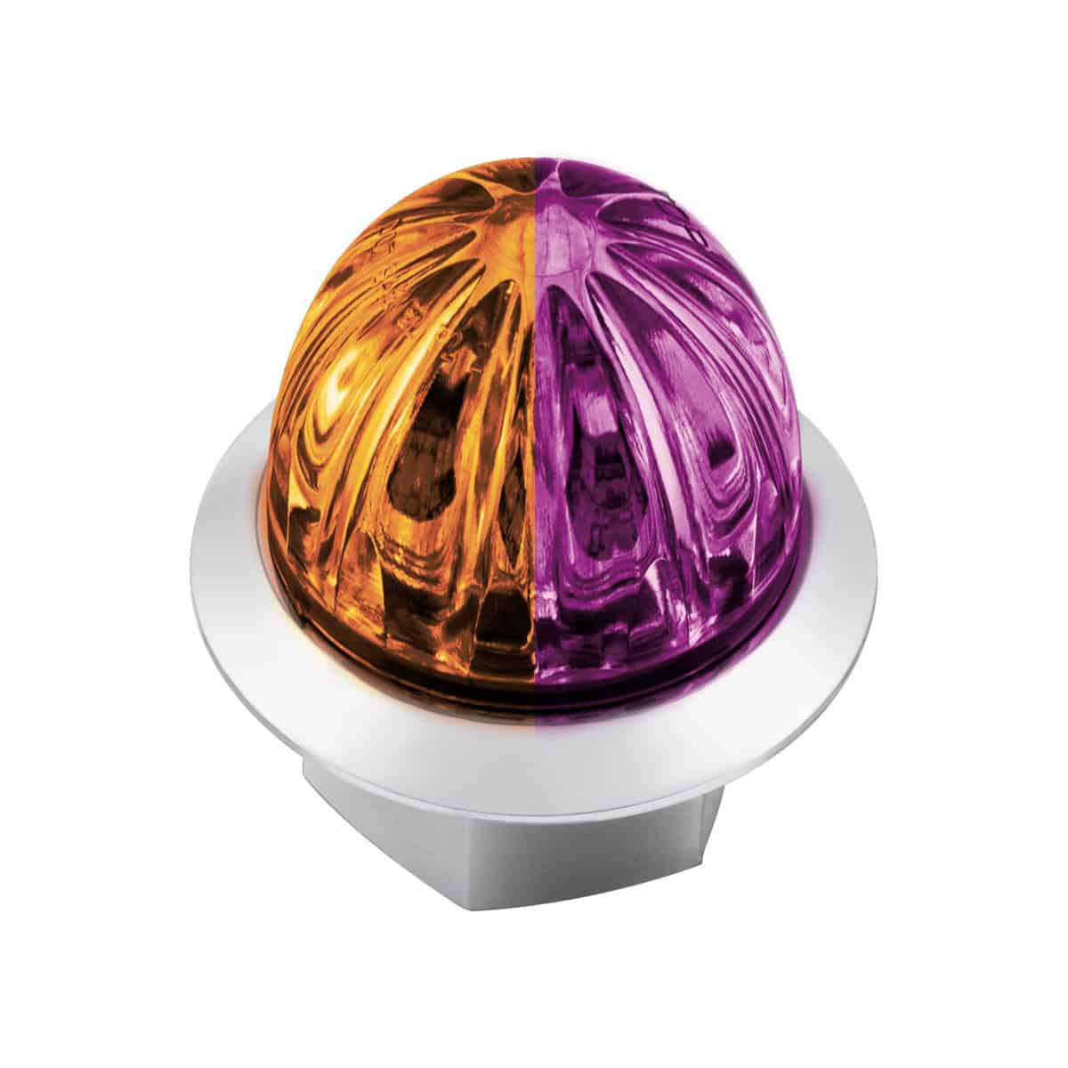 Double Fury 4 LED Dual Function Watermelon Light – Amber & Purple