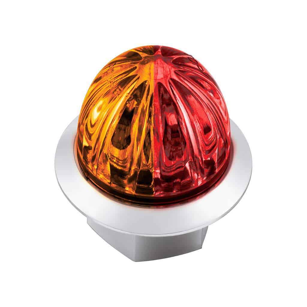 Double Fury 4 LED Dual Function Mini Watermelon Light – Amber & Red
