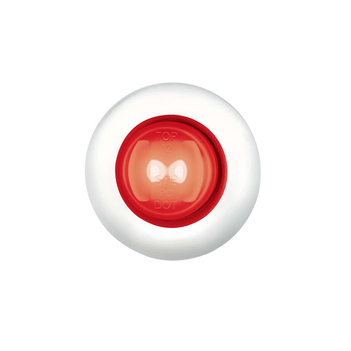 3/4" 2 LED GloLight Penny Light – Red/Clear