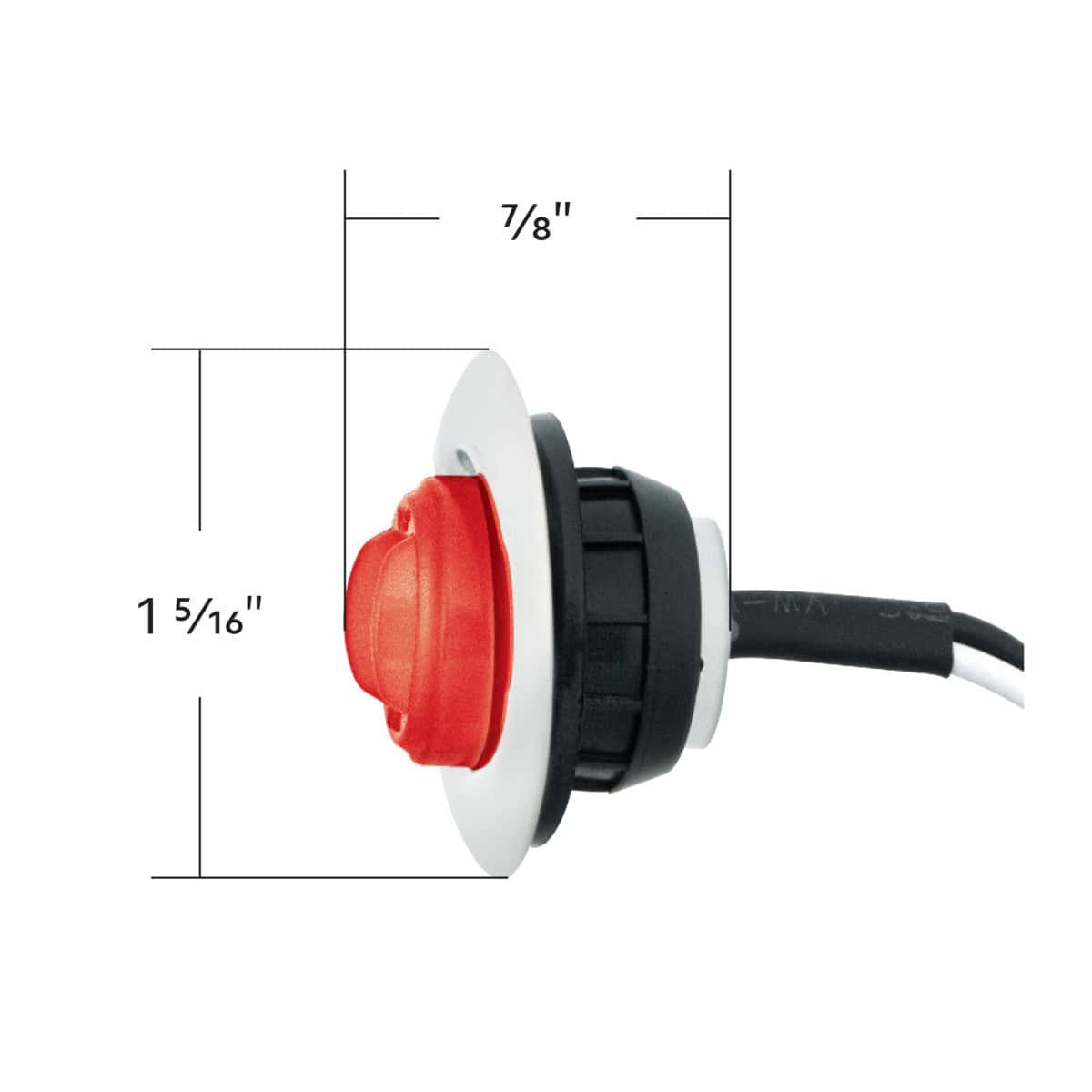 3/4&Quot; 2 Led Glolight Penny Light – Red/Clear 9 3/4" 2 LED GloLight Penny Light – Red/Clear
