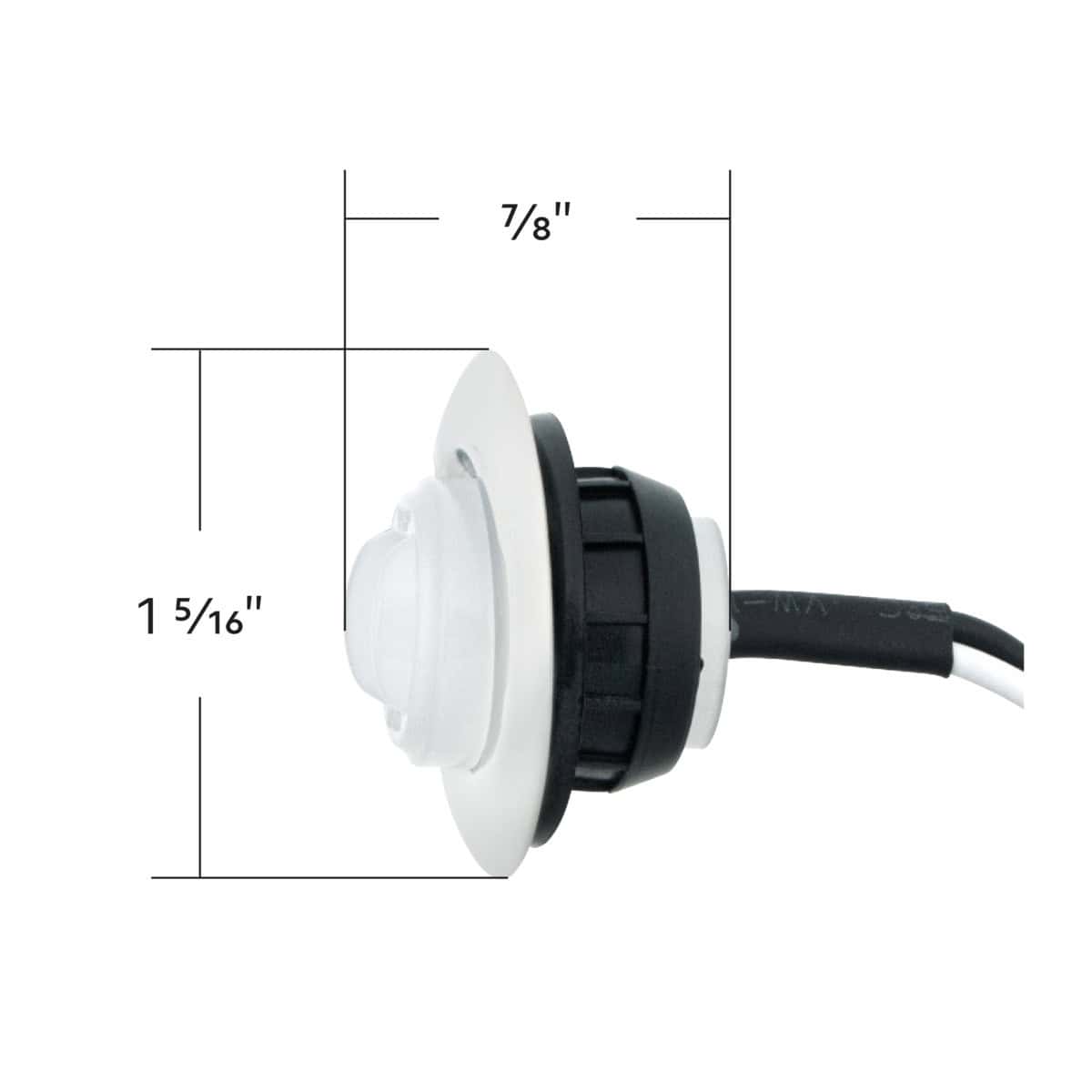 3/4&Quot; 2 Led Glolight Penny Light – White 6 3/4" 2 LED GloLight Penny Light – White
