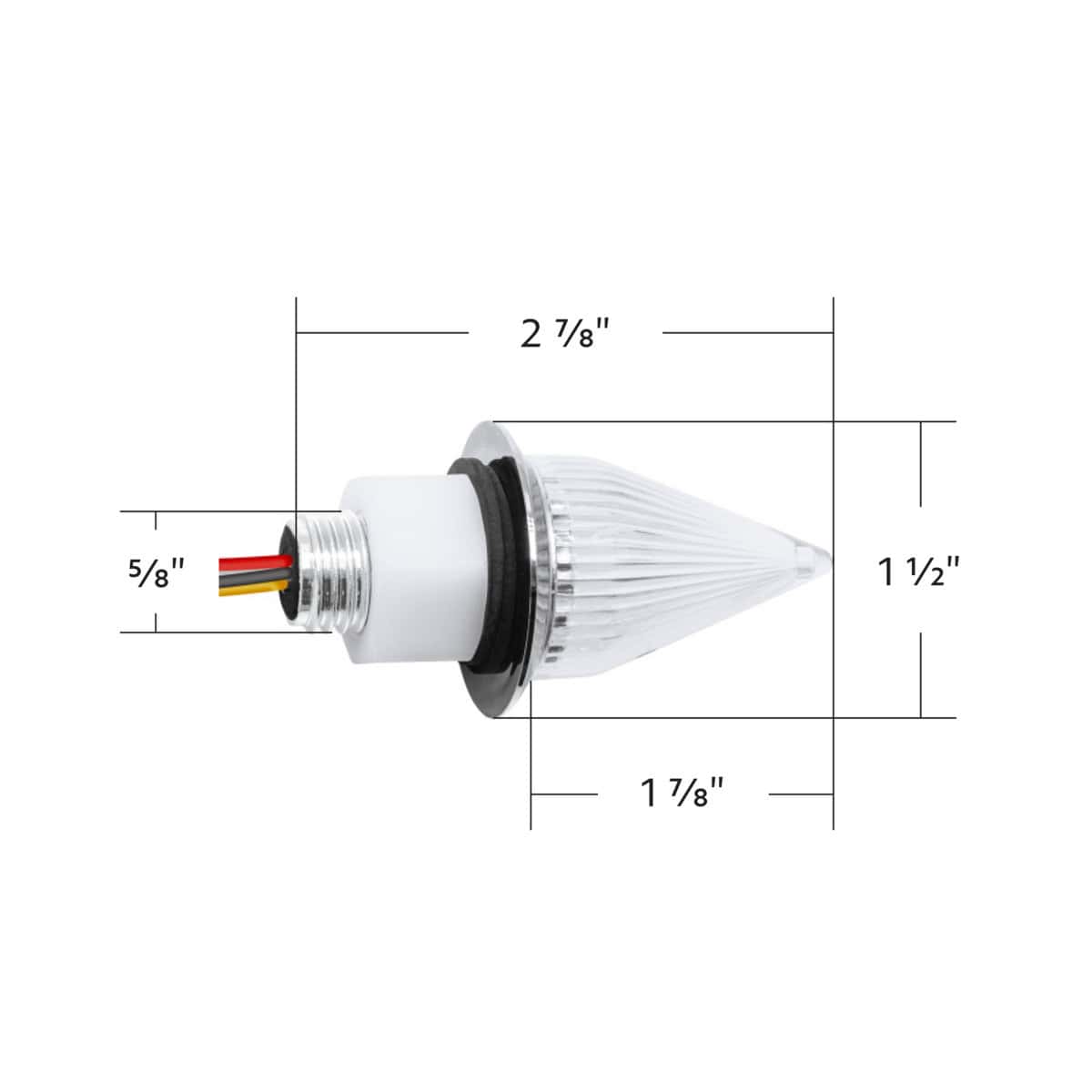 Double Fury 4 Led Dual Function Spike Light – Amber &Amp; Blue 8 Double Fury 4 LED Dual Function Spike Light – Amber & Blue