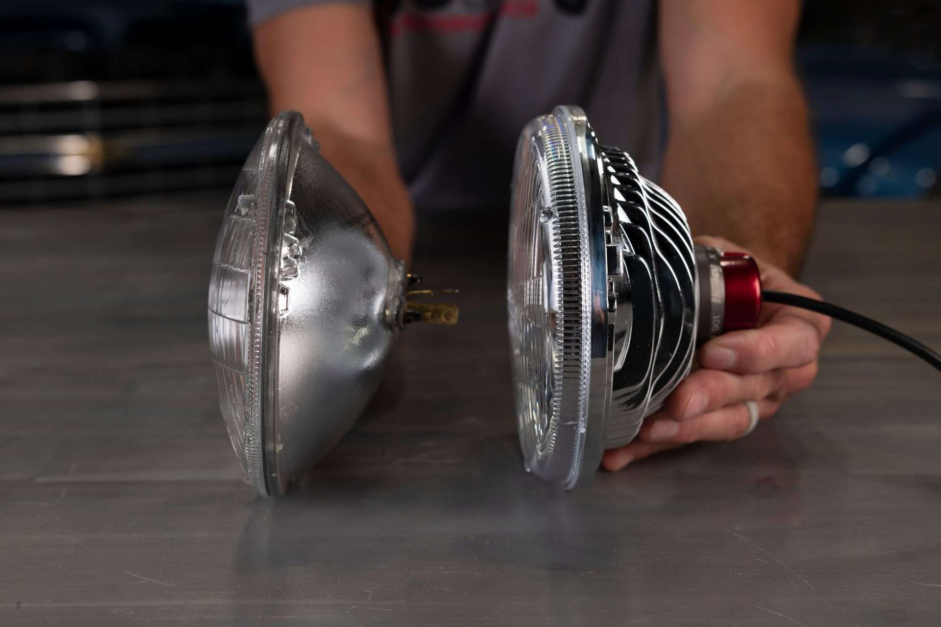 Holley Retrobright Led Forward Facing Light 5.75 Round (High Beam Only) 5 Holley RetroBright LED Forward Facing Light 5.75