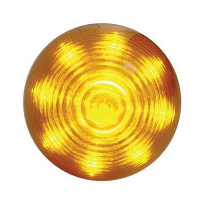 9 LED 2″ Round Beehive Light – Amber