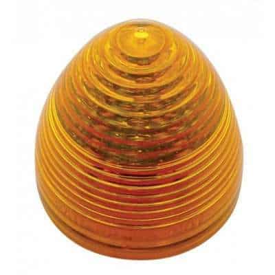 9 LED 2″ Round Beehive Light – Amber