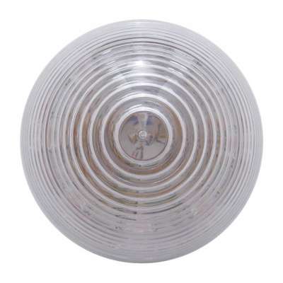 9 LED 2″ Round Beehive Light – Amber w/Clear Lens