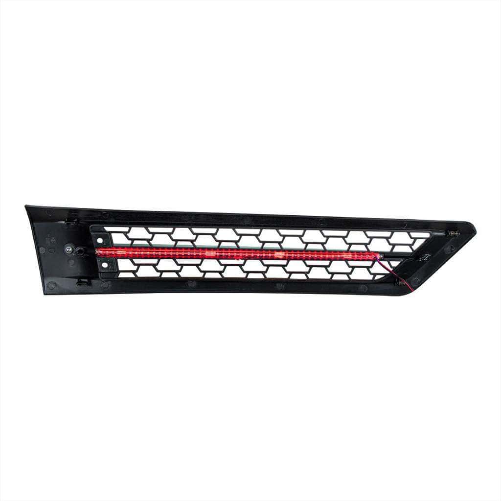 Hood Air Intake Grille With Red Led For 2018-2024 Freightliner Cascadia 126 4 Hood Air Intake Grille With LED For 2018-2024 Freightliner Cascadia 126