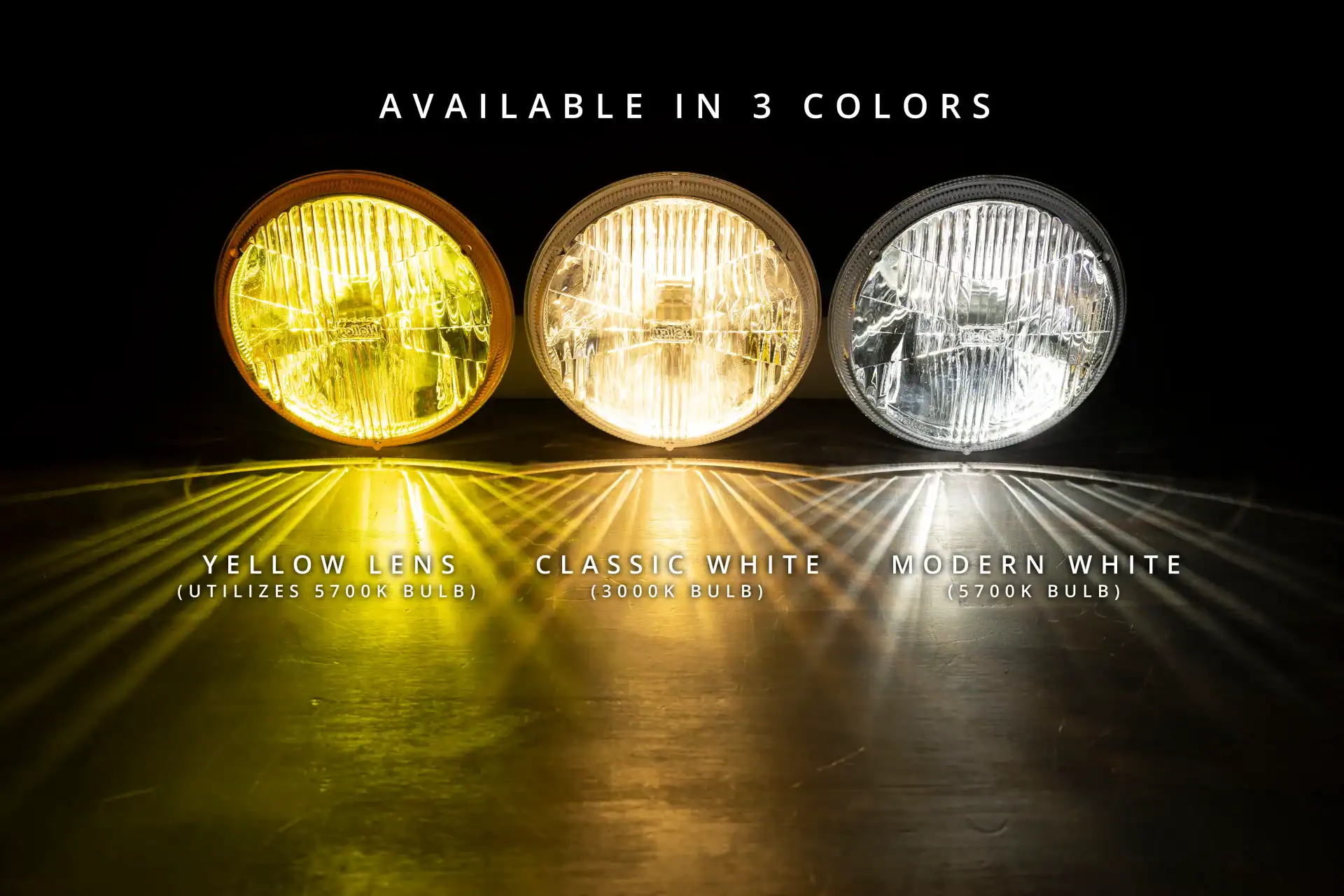 Holley Retrobright Led Forward Facing Light 5.75 Round (High Beam Only) 7 Holley RetroBright LED Forward Facing Light 5.75