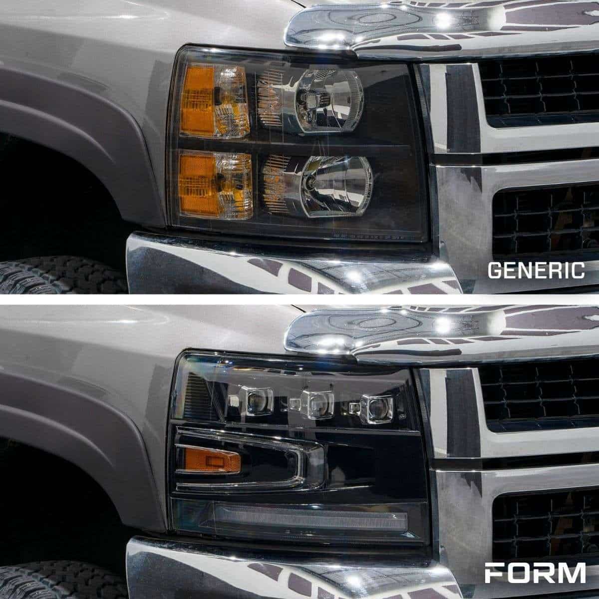 Form Lighting 2007-2013 Chevrolet Silverado Led Projector Headlights (Pair) 3 2007-2013 Chevrolet Silverado LED Projector Headlights (pair)