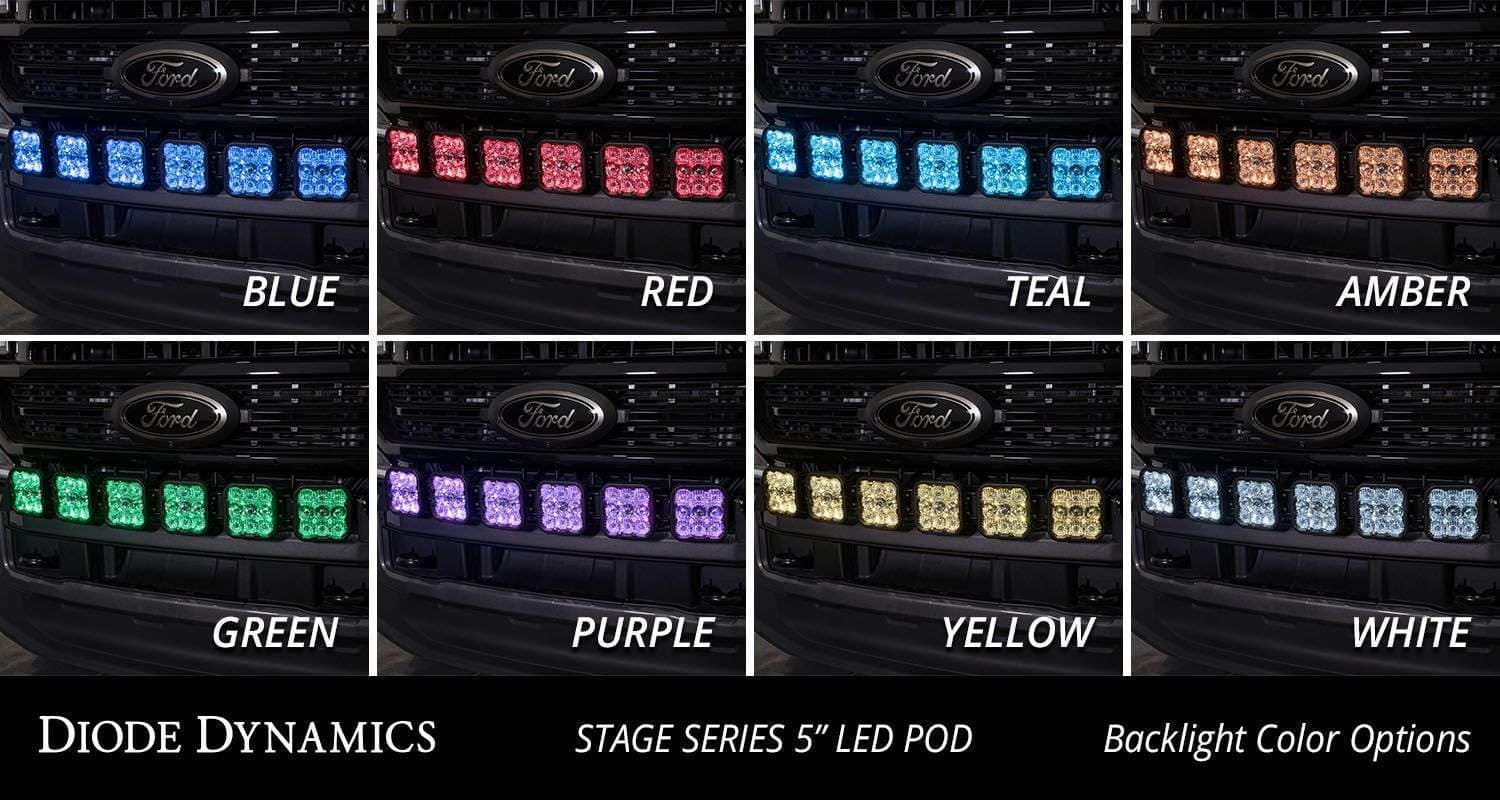 Diode Dynamics Ss5 Grille Crosslink Lightbar Kit For 2020-2022 Ford Super Duty 5 SS5 Grille CrossLink Lightbar Kit for 2020-2022 Ford Super Duty