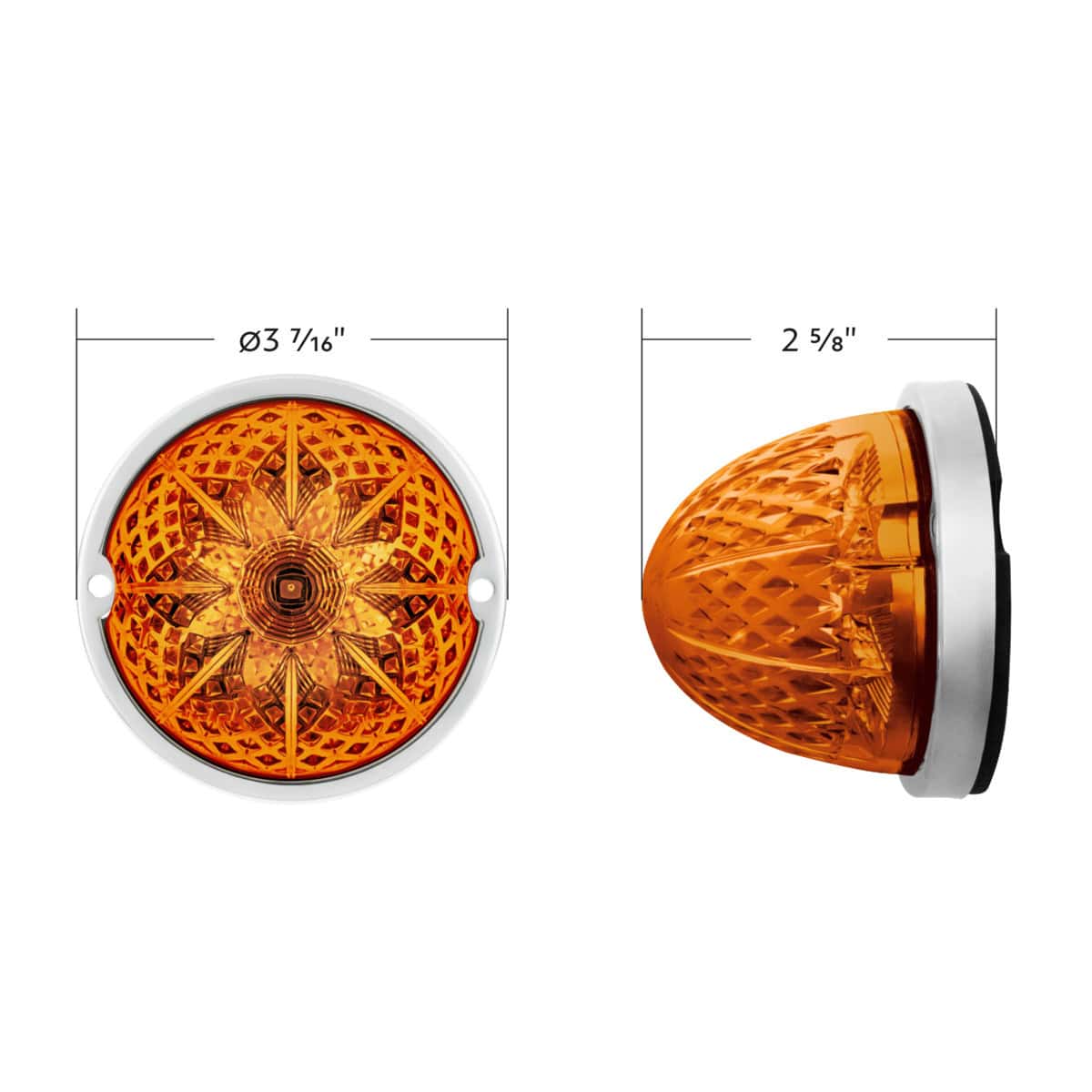 Crystal-Comet 9 Led Dual Function Watermelon Light – Amber 7 Crystal-Comet 9 LED Dual Function Watermelon Light – Amber