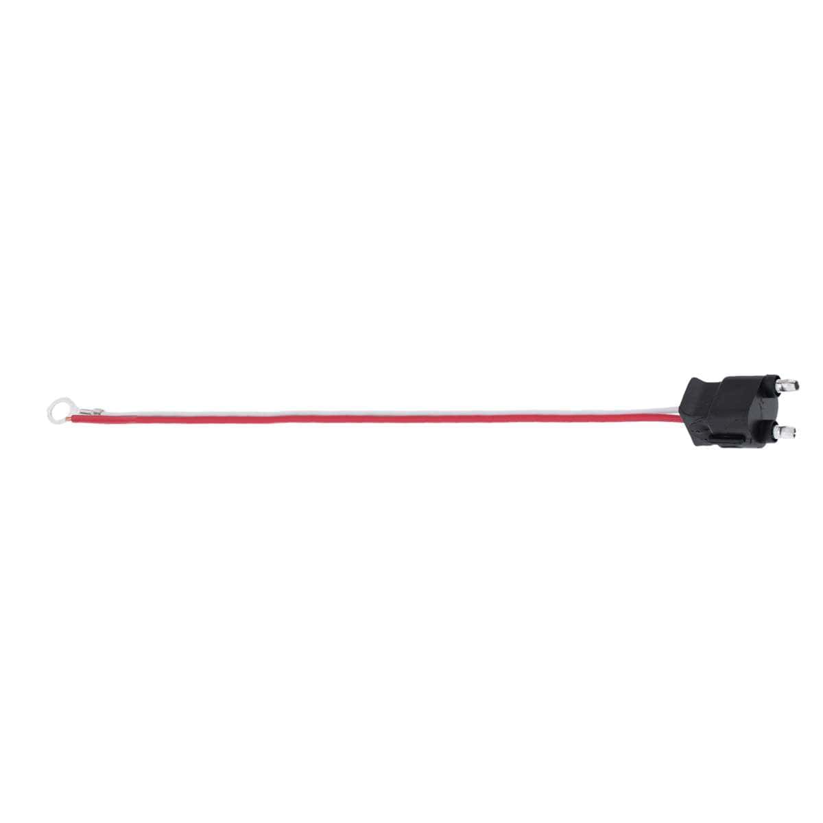 2 Wire Pigtail With 2 Prong Straight Plug - 12" Lead (Single)
