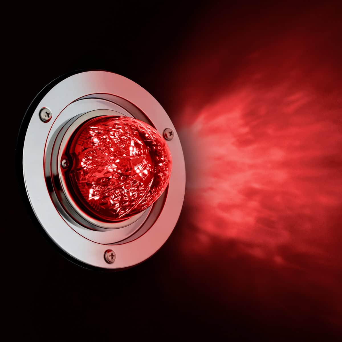 Crystal-Comet 9 Led Dual Function Watermelon Sleeper Bunk Kit With 304 Ss Bezel-Red Led/Red Lens 8 Crystal-Comet 9 LED Dual Function Watermelon Sleeper Bunk Kit