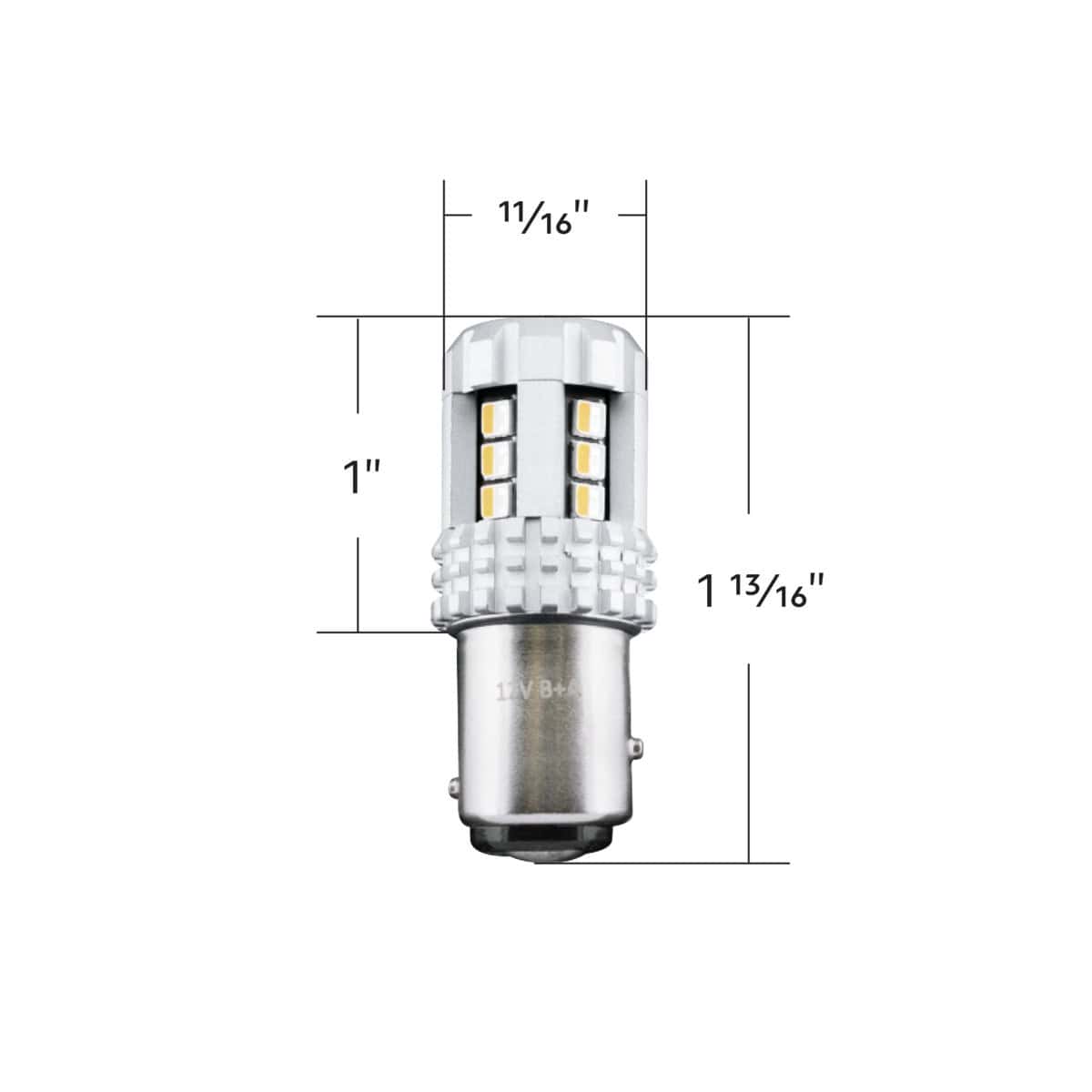 360-Degree Double Fury High Power 18 Led 1157 Bulb-Amber &Amp; Green Led 6 Double Fury High Power 18 LED 1157 Bulb