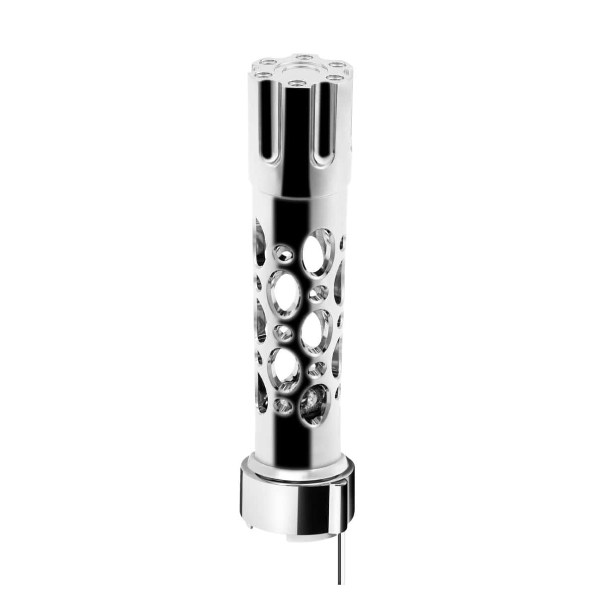 Austin Style Gun Cylinder Gearshift Knob With Led 9/10 Speed Adapter - Chrome 5 Austin Style Gun Cylinder Gearshift Knob With LED 9/10 Speed Adapter - Chrome