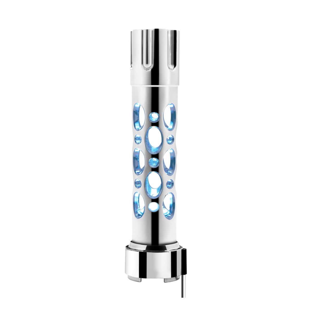 Austin Style Gun Cylinder Gearshift Knob With Led 9/10 Speed Adapter - Chrome 3 Austin Style Gun Cylinder Gearshift Knob With LED 9/10 Speed Adapter - Chrome