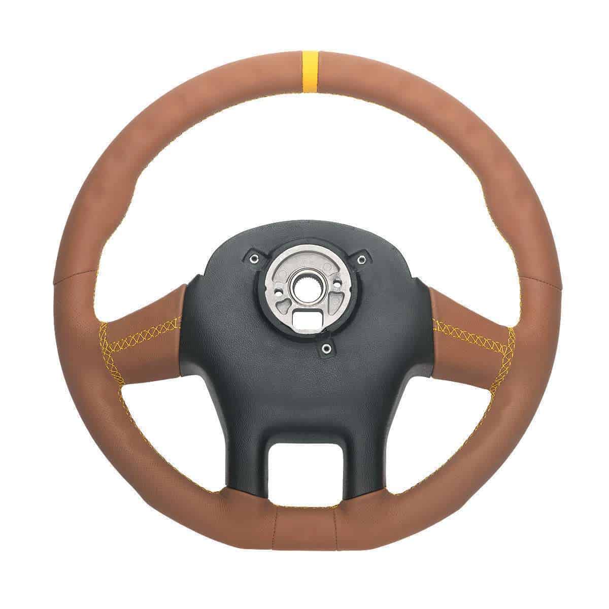 18&Quot; Yourgrip Gt Pro Leather Steering Wheel For Peterbilt 579 &Amp; Kenworth T680 8 18" YourGrip GT PRO Leather Steering Wheel For 2012-2021 Peterbilt 579 & 2013-2021 Kenworth T680