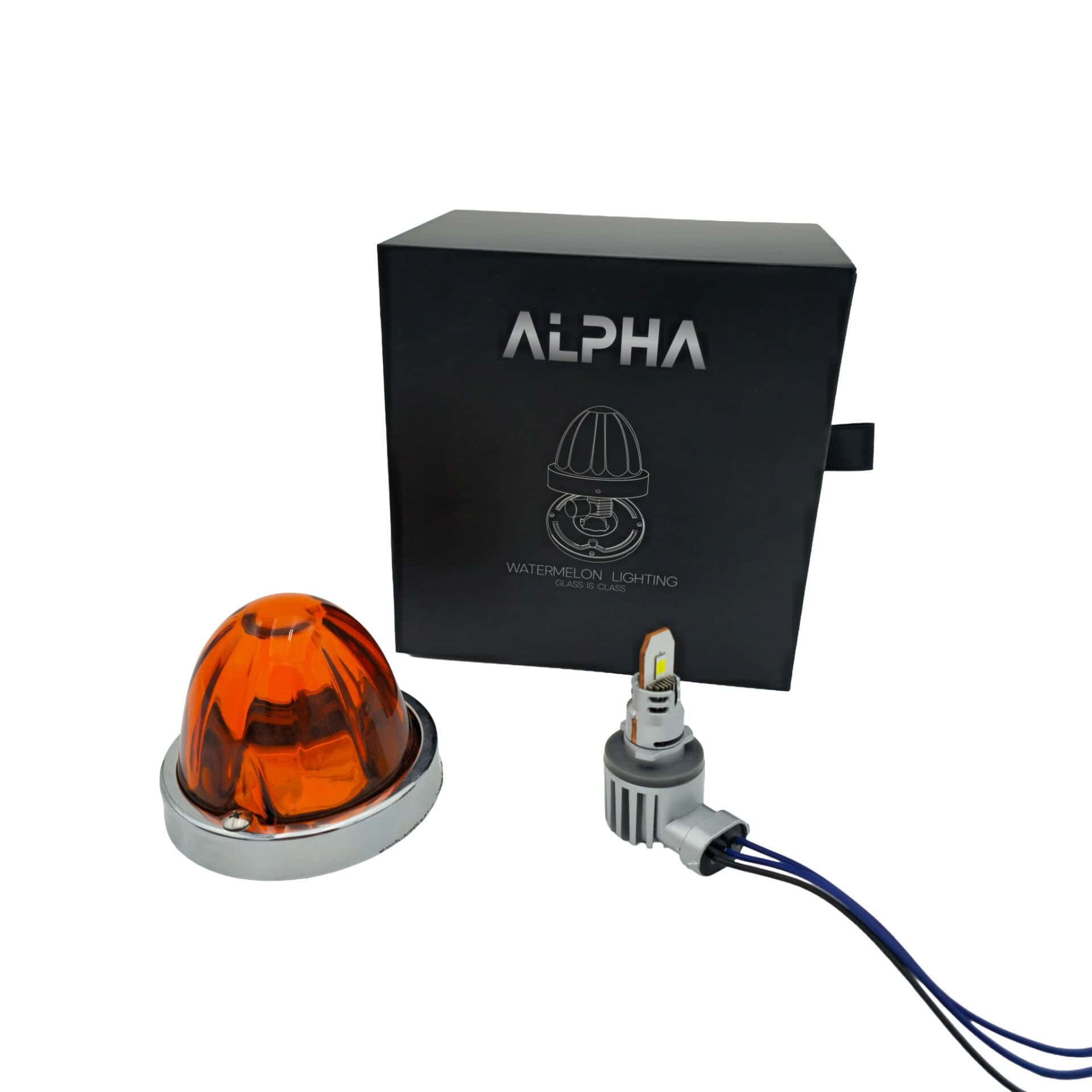 Glass Is Class Gen 2 59 Glass is Class Gen 2 Amber Lens / White LED Watermelon Light – Dual‑Function Marker & Signal