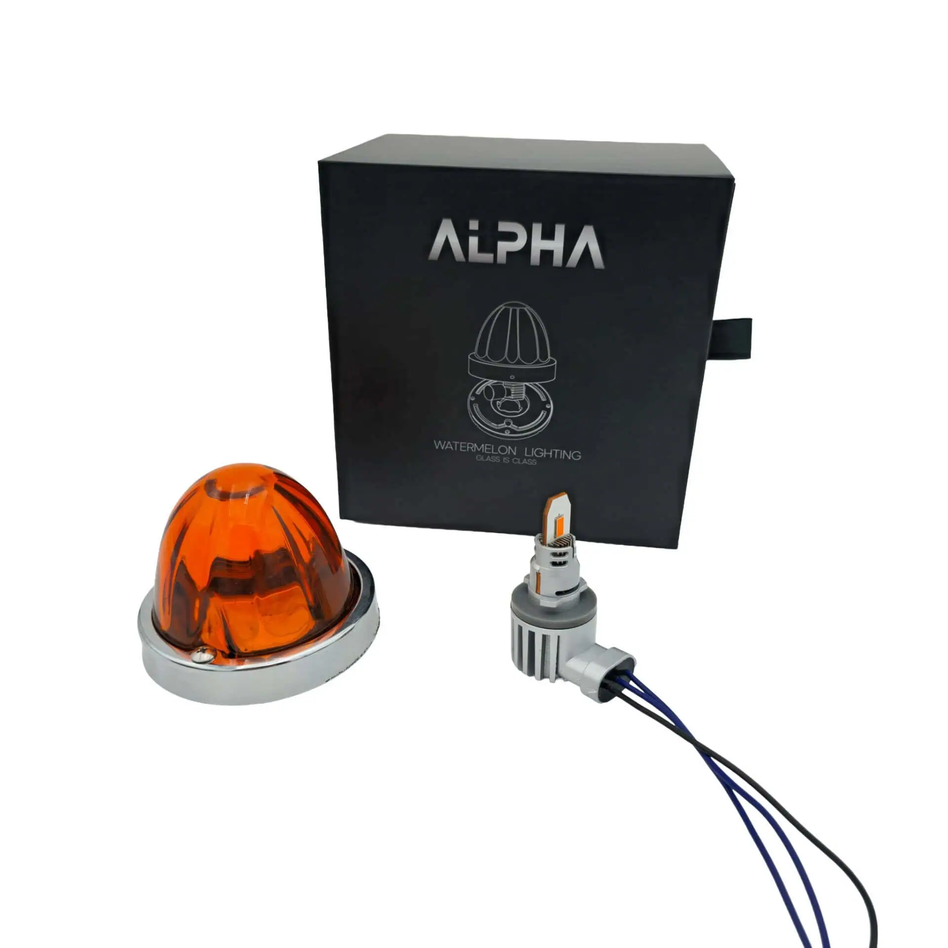Glass Is Class Gen 2 57 Amber/Amber Glass is Class Gen 2 Watermelon Light – Dual‑Function AlphaFit G2 LED for Trucks