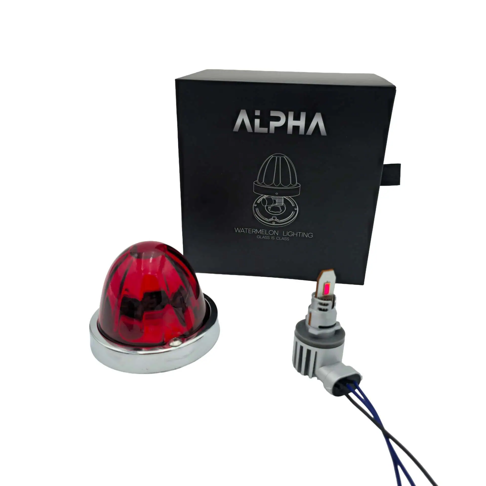 Glass Is Class Gen 2 61 Glass is Class Gen 2 Red Lens / Red LED Watermelon Light – High‑Intensity Marker & Brake/Turn