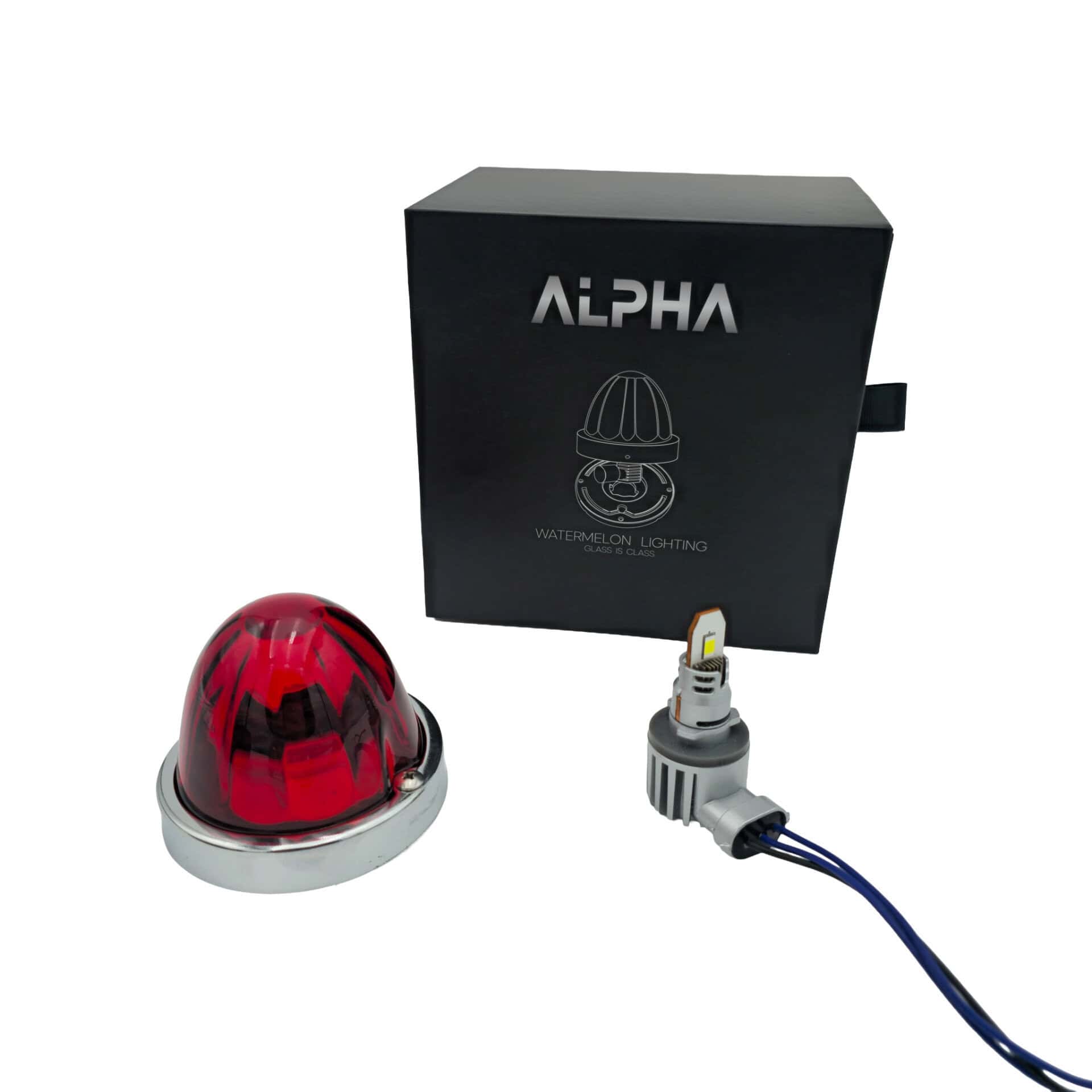 Glass Is Class Gen 2 63 Glass is Class Gen 2 Red Lens / White LED Watermelon Light – Dual‑Color Marker & Signal