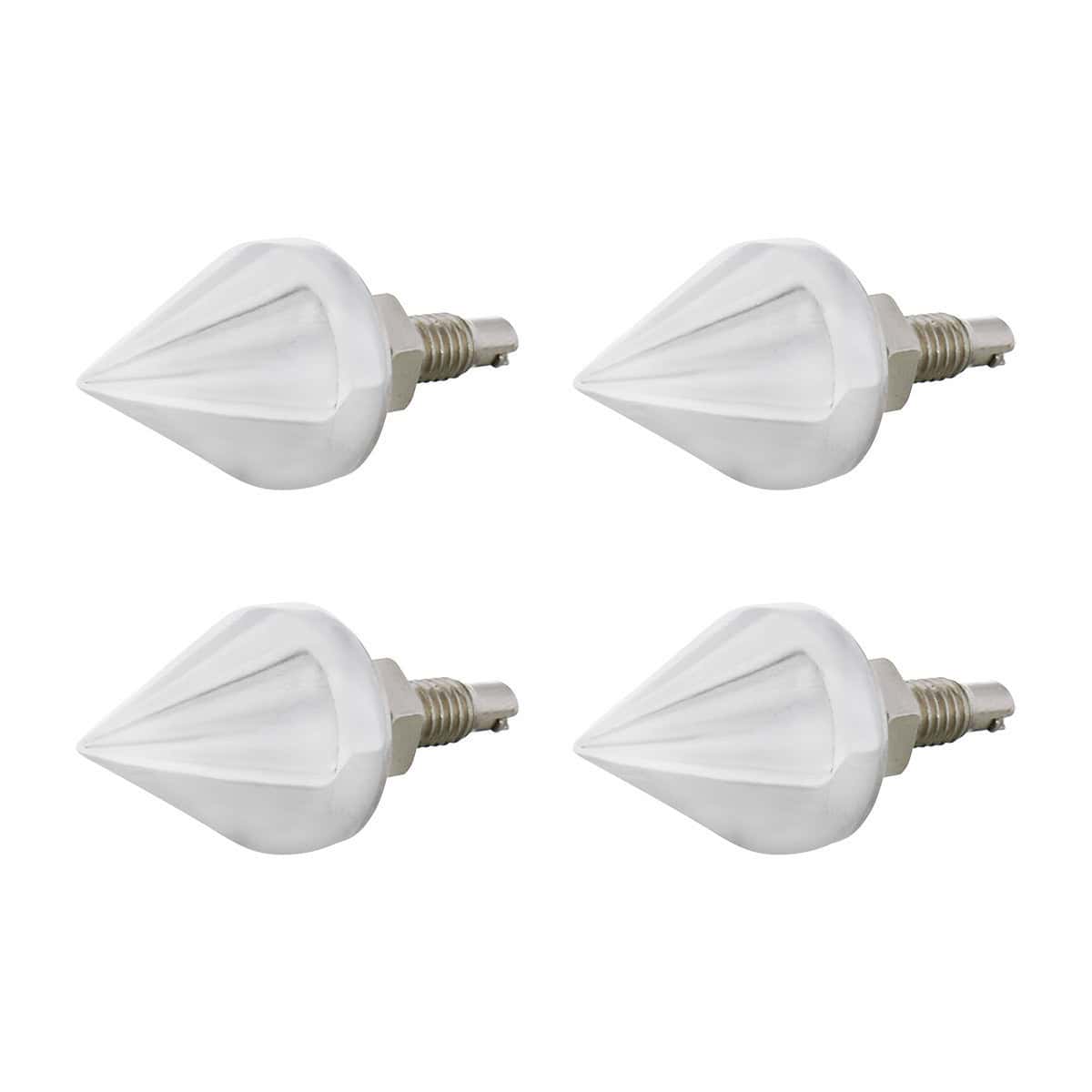 Chrome Spike License Plate Fastener (4-Pack)