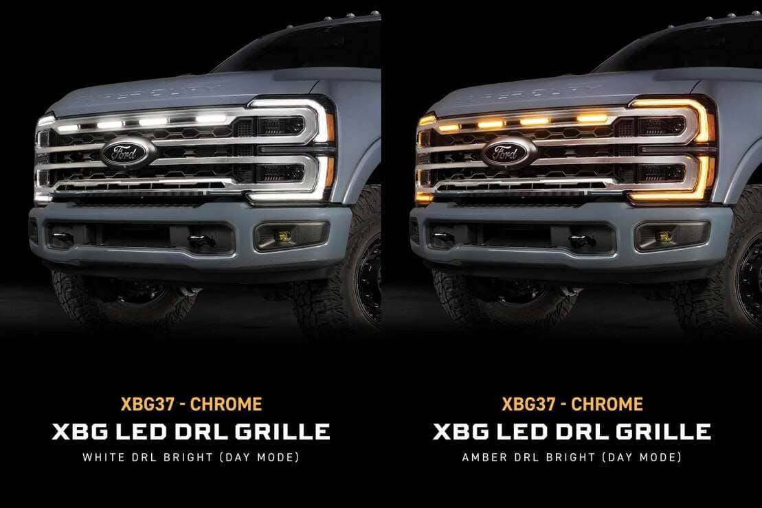 2023+ Ford Super Duty Xbg Led Drl Grille (Chrome) 4 2023+ Ford Super Duty XBG LED DRL Grille (Chrome)