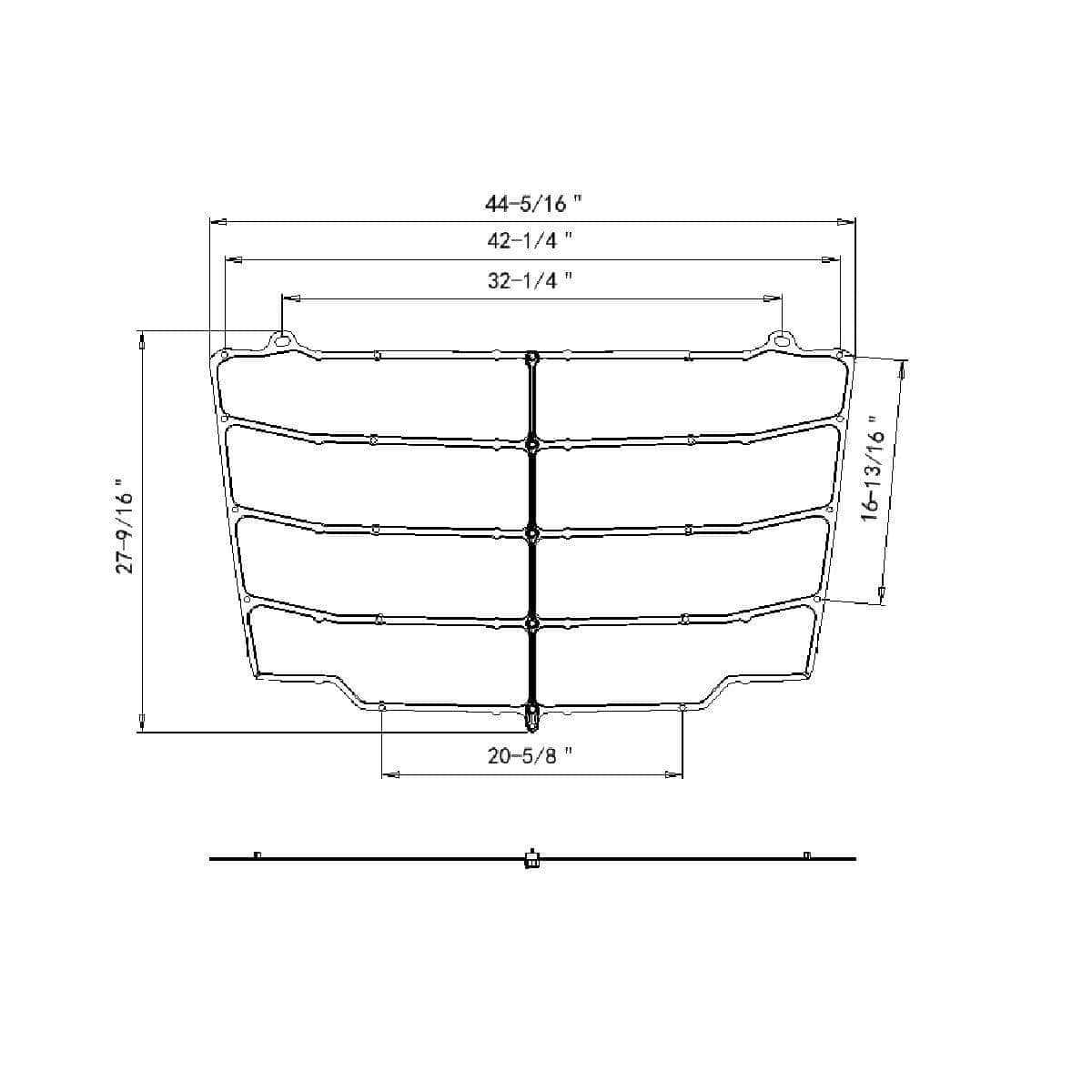 Steel Bug Screen For 2018-2024 Freightliner Cascadia – Black Mesh Grille Guard 4 Steel Bug Screen for 2018-2024 Freightliner Cascadia – Black Mesh Grille Guard