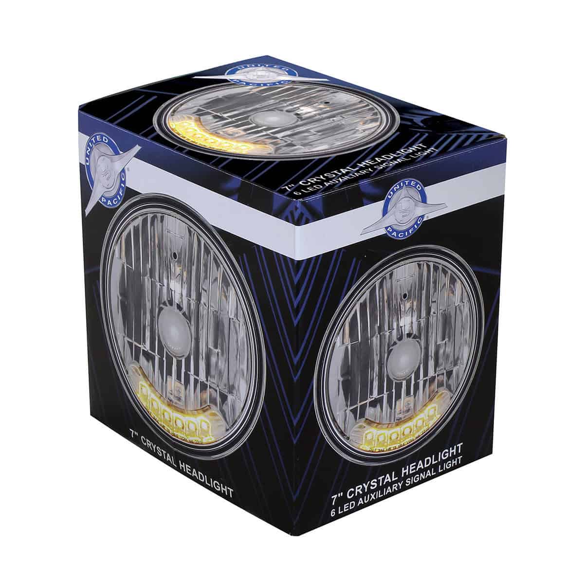 7&Quot; Crystal Headlight With 6 Amber Led Position Light 3 7" Crystal Headlight With 6 Amber LED Position Light