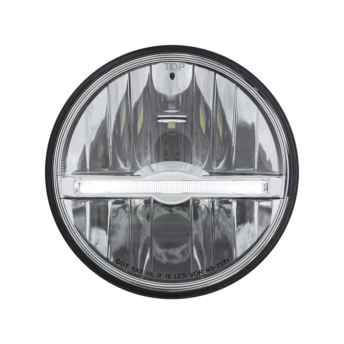 ULTRALIT - 9 LED 5-3/4" LED Headlight With White LED Position Light Bar