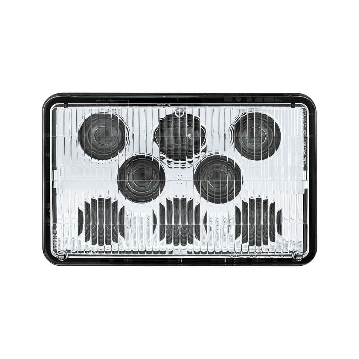 ULTRALIT - 8 High Power LED 4" X 6" Headlight