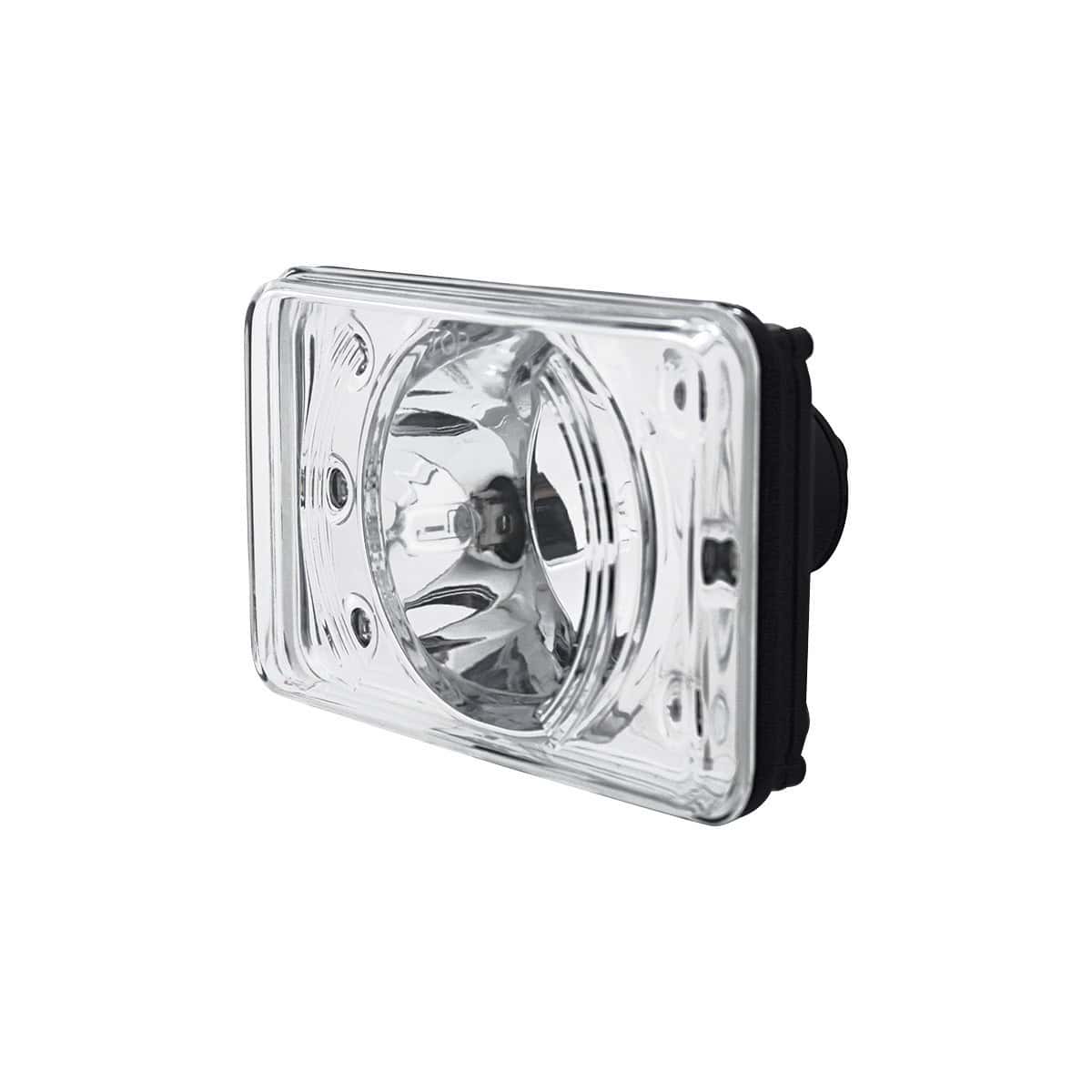 4" X 6" Crystal Projection Headlight With 6 White LED Position Light