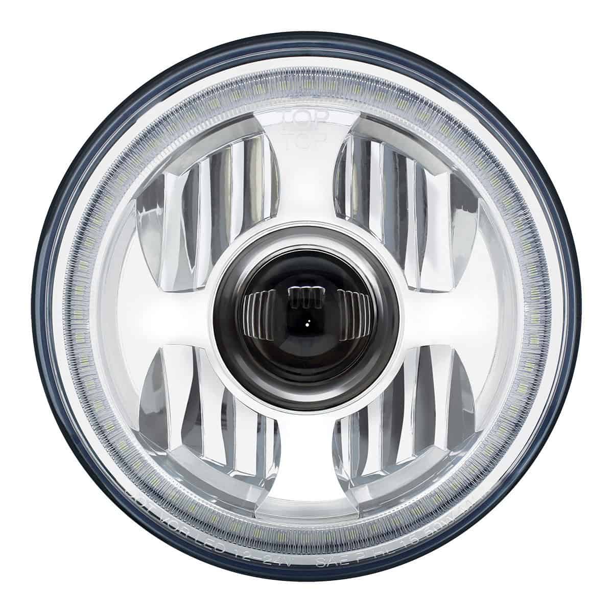 Ultralit - High Power Led 7&Quot; Projection Headlight With Dual Color Led Position Halo Ring 3 ULTRALIT - High Power LED 7" Projection Headlight With Dual Color LED Position Halo Ring