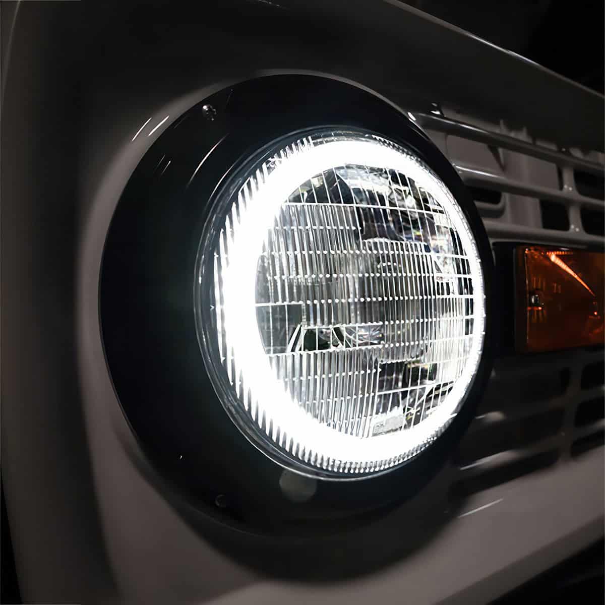 Ultralit - High Power Led 7&Quot; Projection Light With Dual Color Led Halo &Amp; Classic Style Lens 7 ULTRALIT - High Power LED 7" Projection Light With Dual Color LED Halo & Classic Style Lens