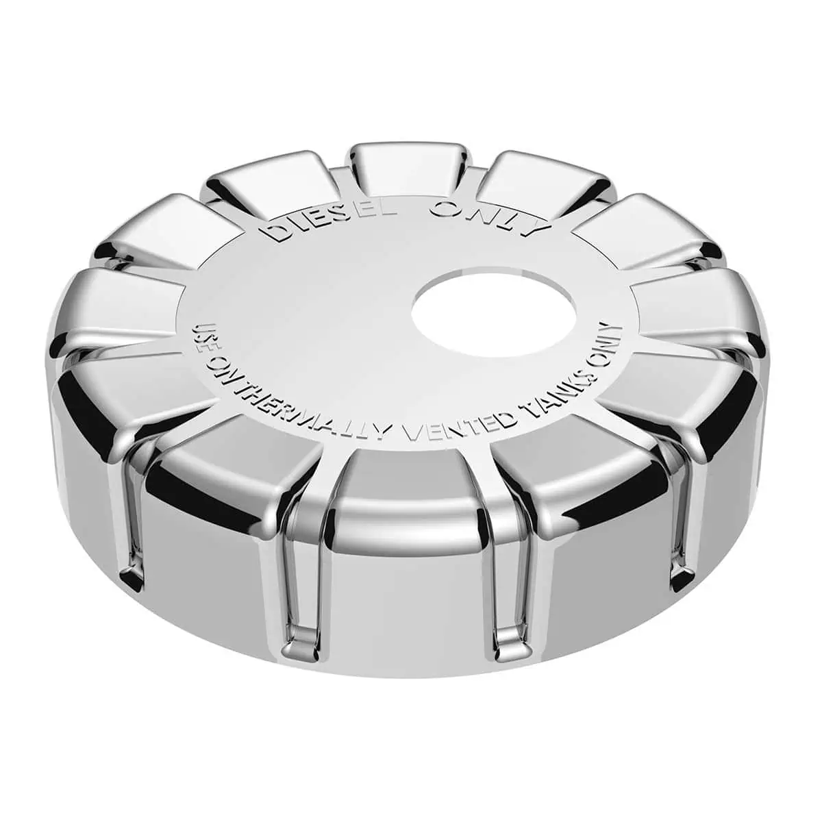 Chrome Plastic Fuel Cap Cover For Kenworth