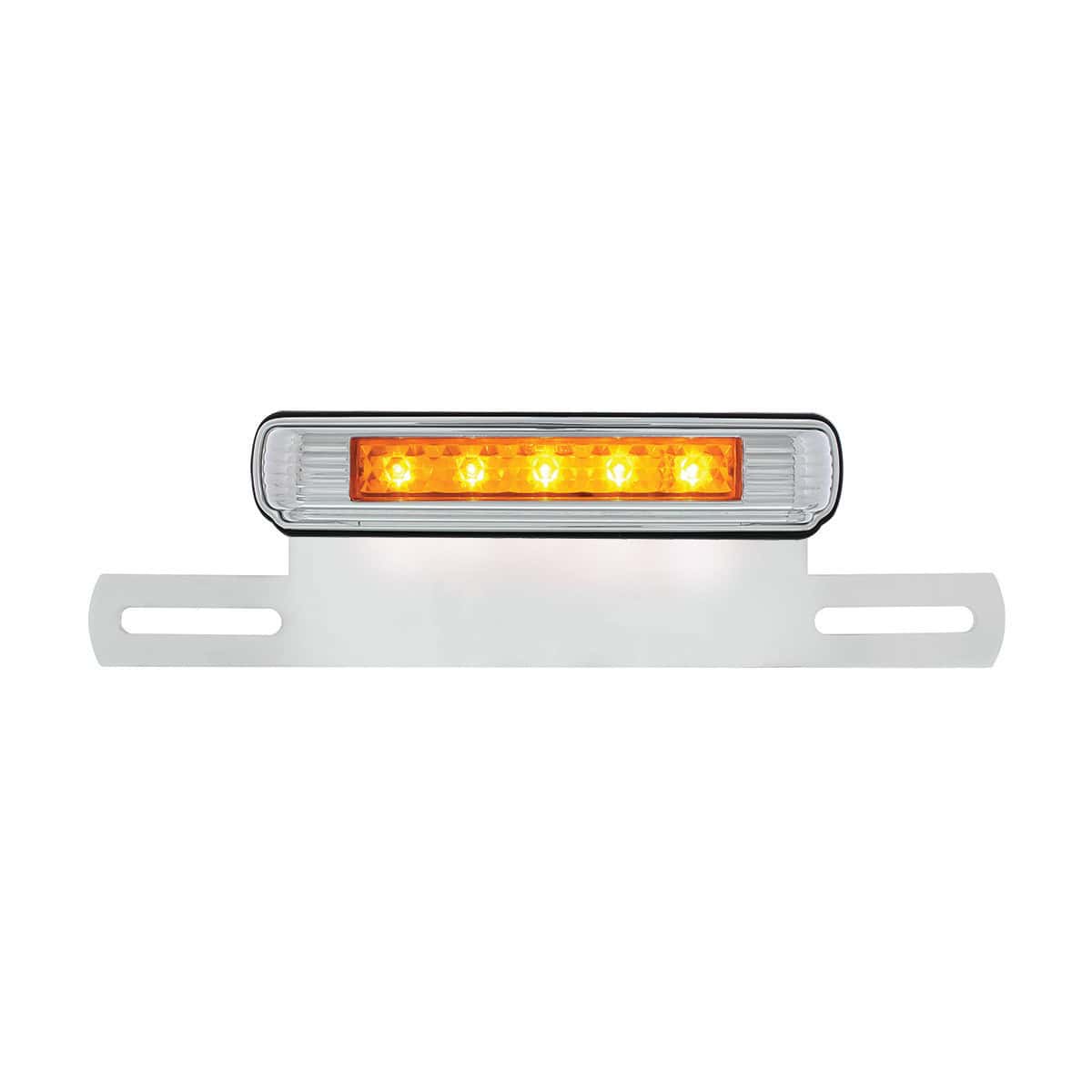 Chrome License Plate Light &Amp; Bracket With Led 3Rd Light 7 Chrome License Plate Light & Bracket With LED 3rd Light