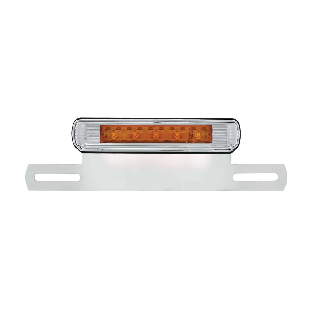 Chrome License Plate Light &Amp; Bracket With Led 3Rd Light 8 Chrome License Plate Light & Bracket With LED 3rd Light