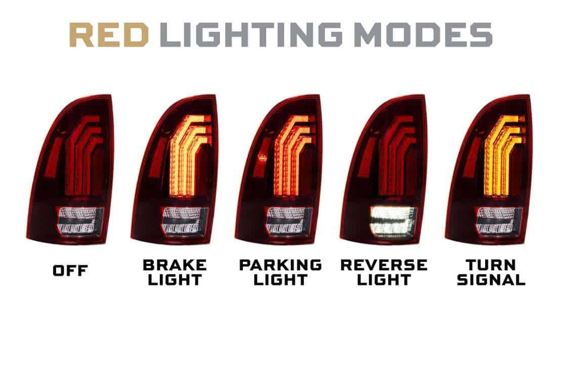 Toyota Tacoma (05-15) Xb Led Tail Lights (Red) 5 Toyota Tacoma (05-15) XB LED Tail Lights (Red)