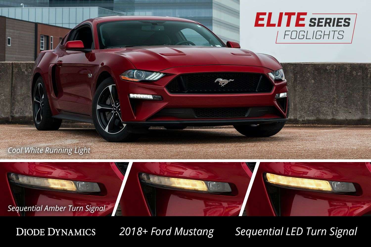 Diode Dynamics Elite Series Combination Fog Lamp For 2018-2023 Ford Mustang (Pair) 5 Diode Dynamics Elite Series Combination Fog Lamp for 2018-2023 Ford Mustang (pair)