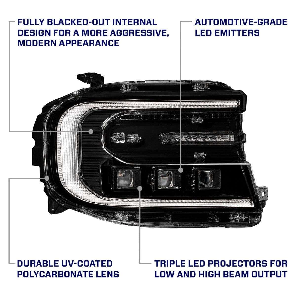 From Lighting 2022-2024 Ford Maverick Sequential LED Projector Headlights (pair)