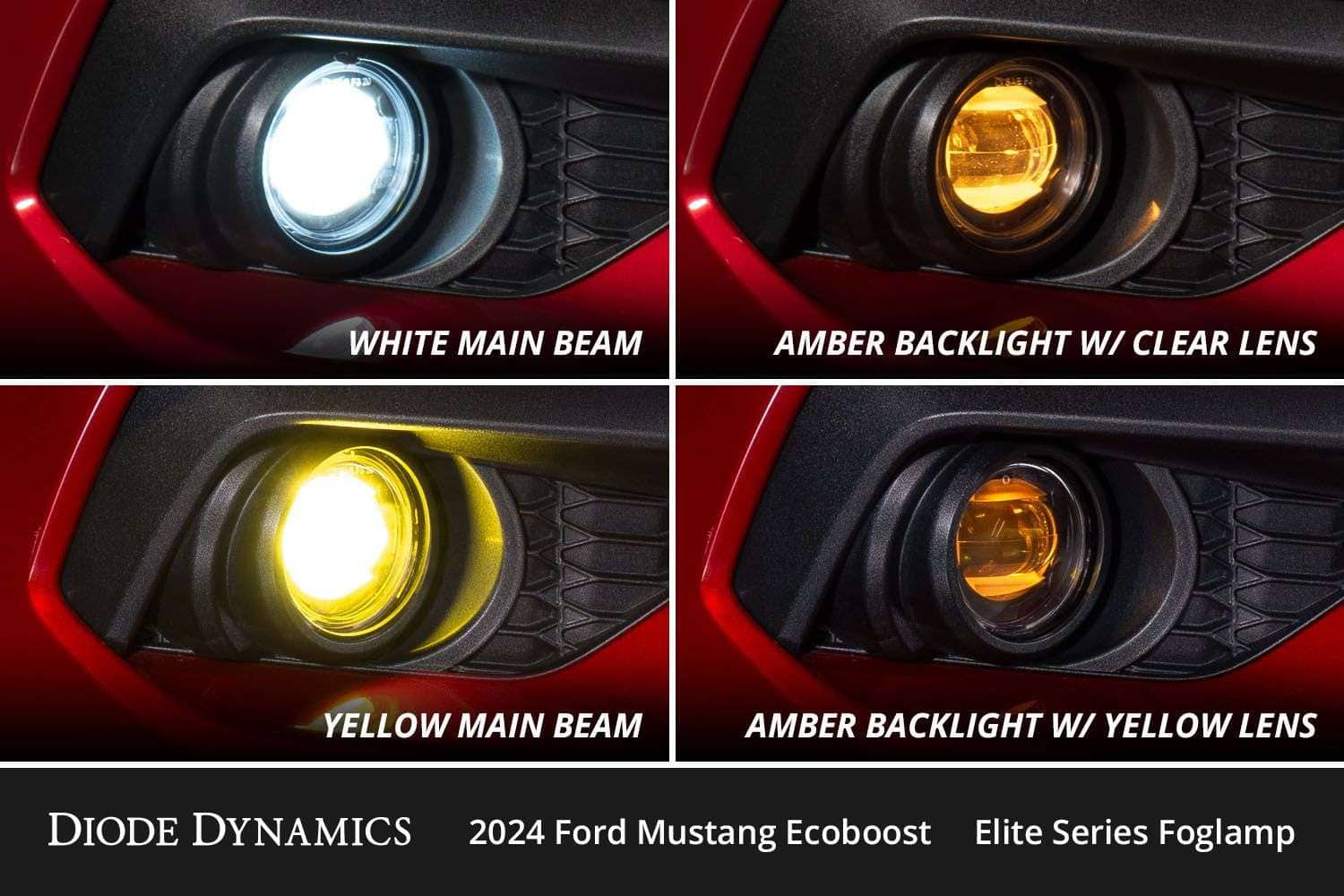 Diode Dynamics Elite Series Add-On Fog Lamp Kit For 2024-2025 Ford Mustang 4 Elite Series Add-On Fog Lamp Kit for 2024-2025 Ford Mustang